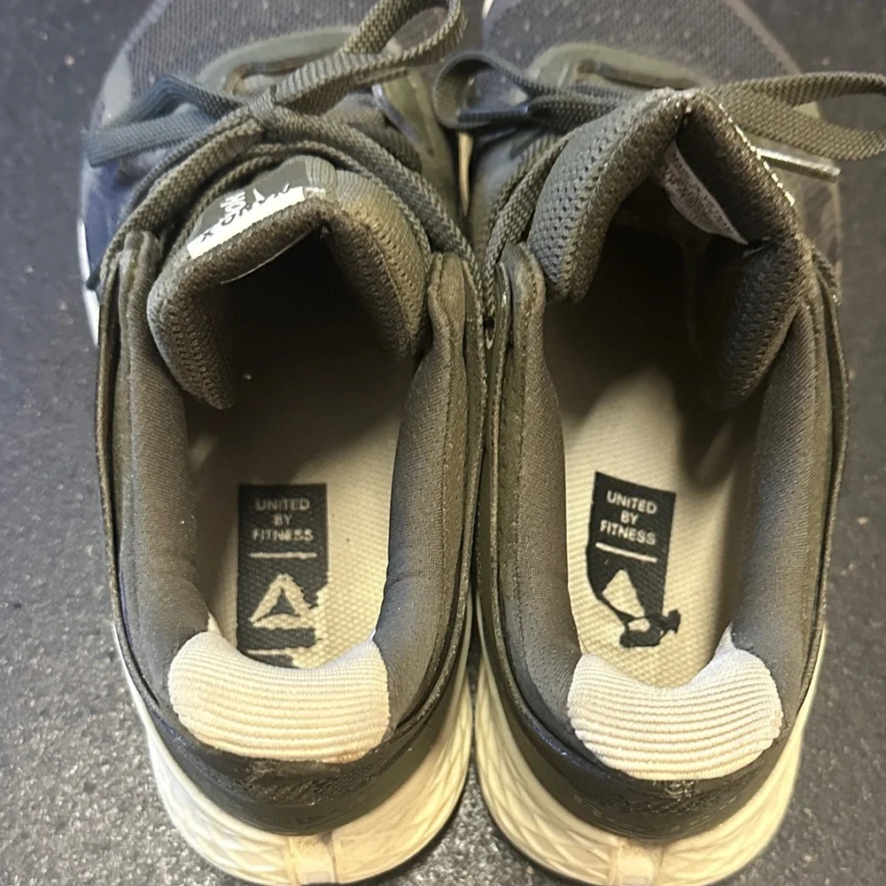 Reebok Nano X Dark Green and Cream Sneakers